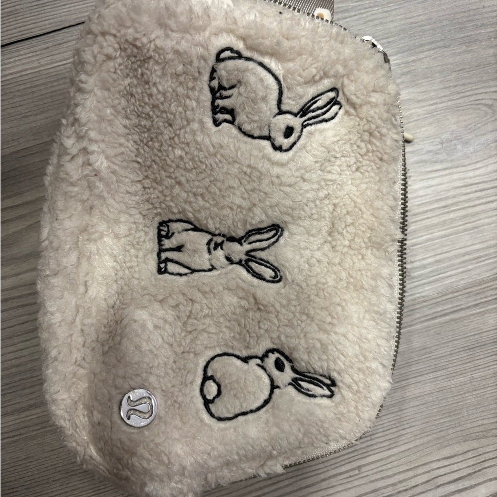 lululemon athletica Cream Crossbody Bag with Rabbit Design